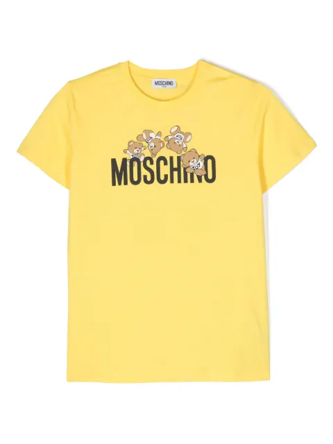 Moschino Kids تيشيرت قطن بطبعة تيدي