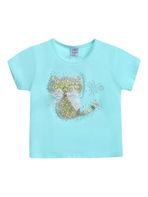 Mimi Tutu cat-appliqué T-shirt