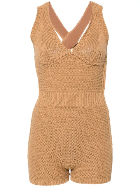 Max Mara Abavo knitted playsuit