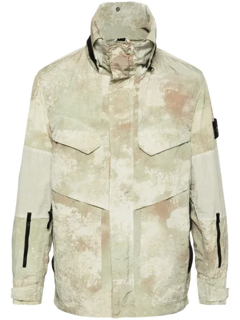 Stone Island Compass-badge hooded jacket
