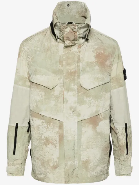 Stone Island Compass-badge hooded jacket