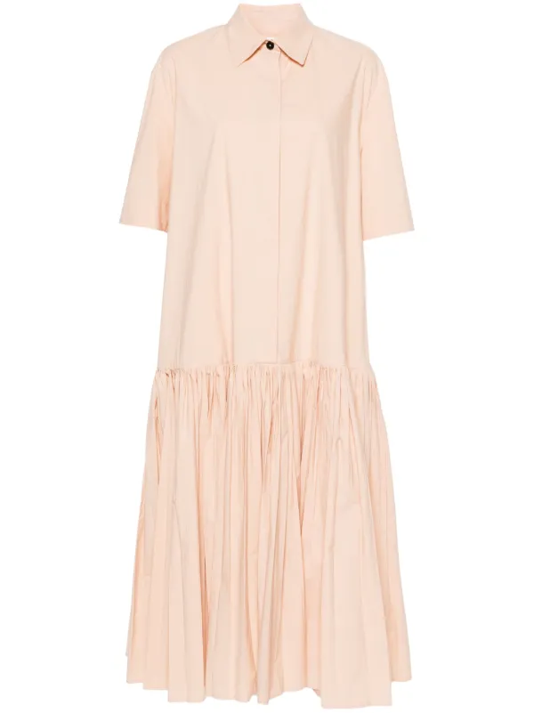 Jil sander pleated dress best sale