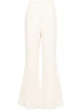 TWINSET pressed-crease flared trousers - Neutrals