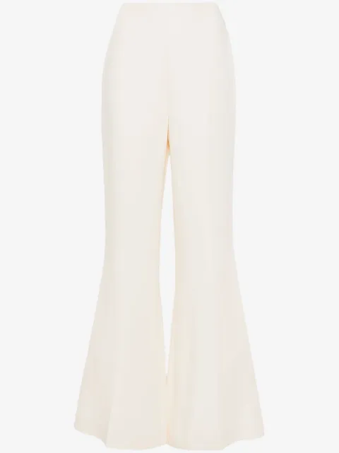 TWINSET pressed-crease flared trousers