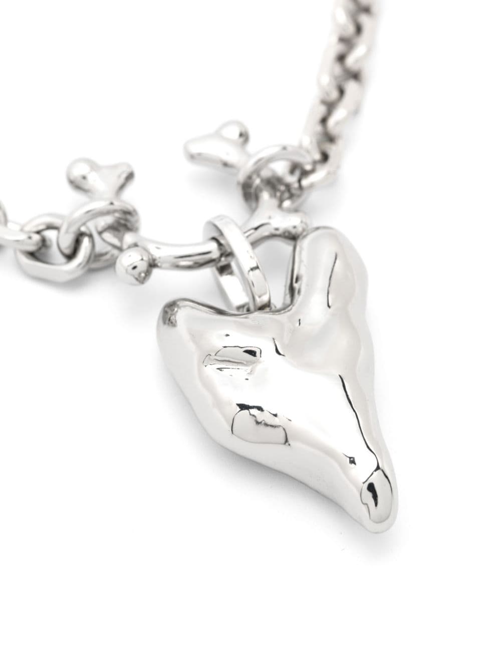 Vann Jewelry small heart choker necklace - Zilver