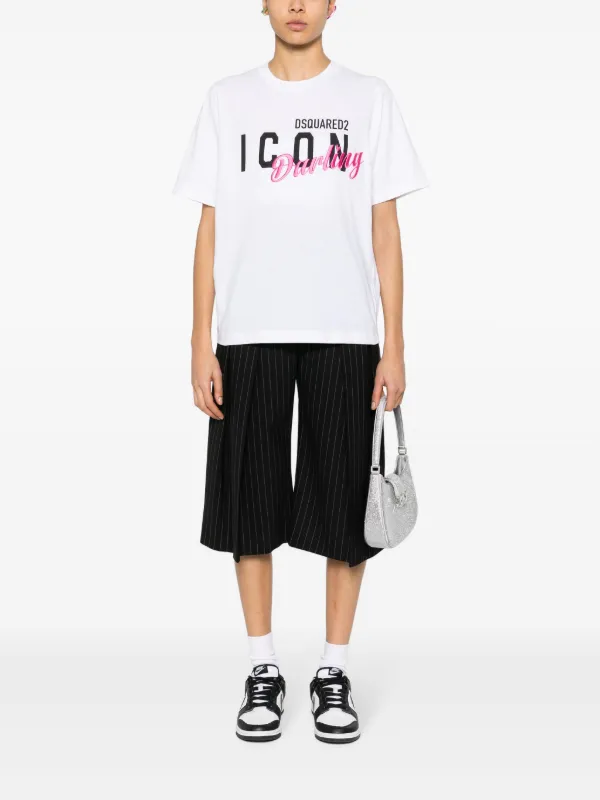 DSQUARED2 Icon Darling Cotton T-shirt | White | FARFETCH BN