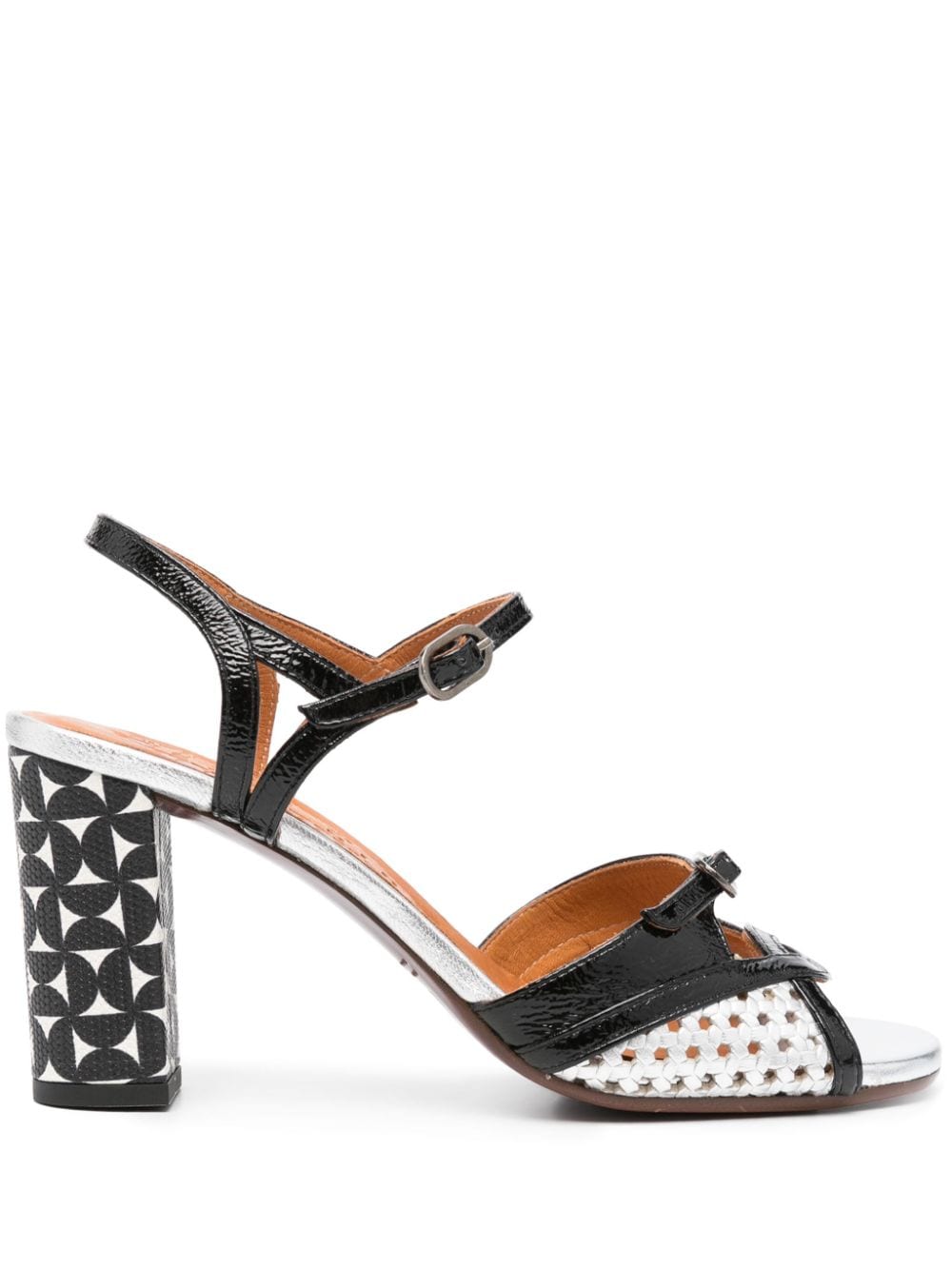 Shop Chie Mihara Bindi 75mm Leather Sandals In Black