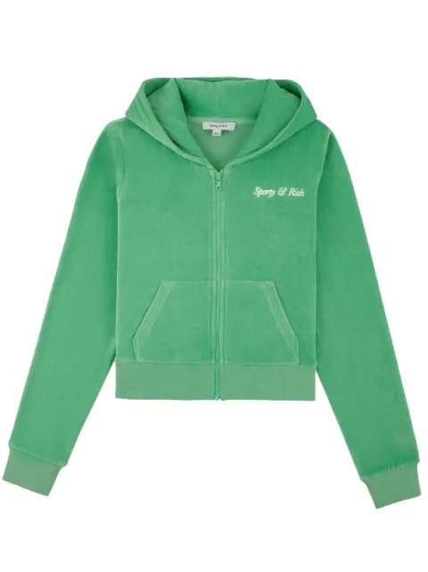 Sporty & Rich hoodie Italic Logo en coton