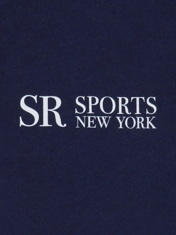 Sporty&Rich|LONG-SLEEVED ZIP-UP/TURTLENECK (JFK Quarter Sporty & Rich JFK quarter-zip Sweatshirt | Blue | FARFETCH