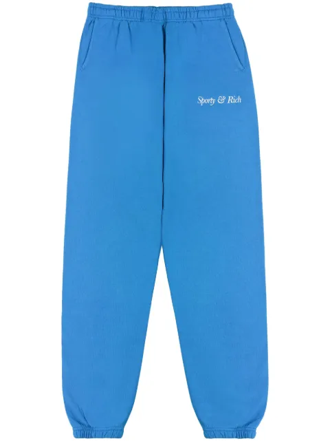 Sporty & Rich logo-print cotton track pants