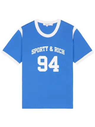 Sporty & Rich SR 94 Sports Tシャツ | ブルー | FARFETCH JP