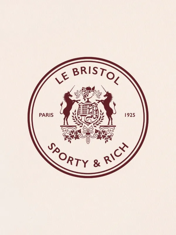 トップス Bristol EMBROIDERY AUTHENTIC LOGO SWEAT Sporty & Rich Bristol Crest Sweatshirt | Neutrals | FARFETCH