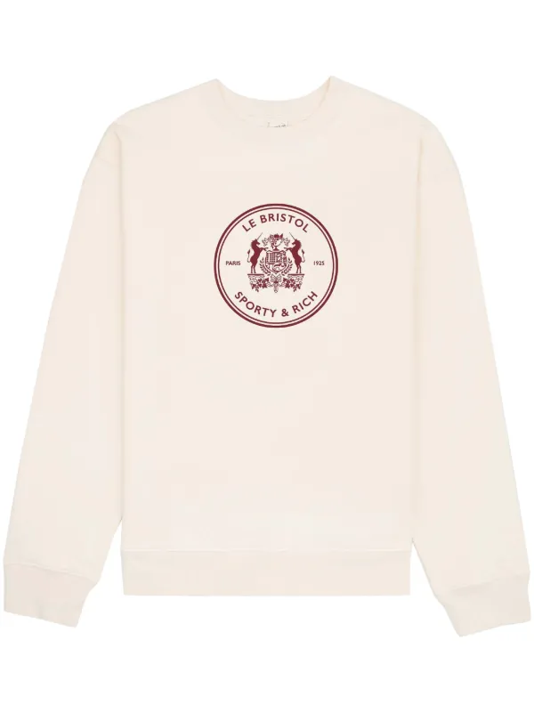 Bristol スウェット Sporty & Rich Bristol Crest Sweatshirt | Neutrals | FARFETCH