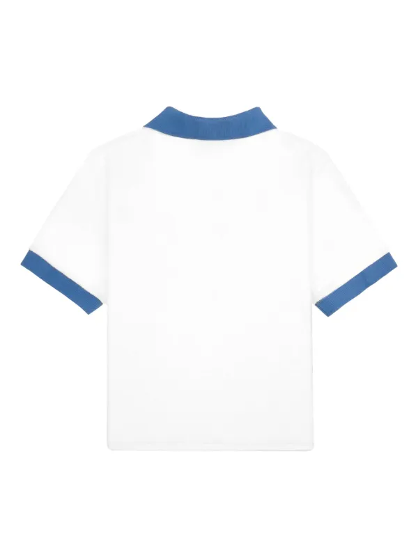 Tシャツ・カットソー Sporty & Rich SS25 TERRY POLO (TO001620302BL24 88) Sporty & Rich Prince Sporty Terry Polo Shirt | White | FARFETCH