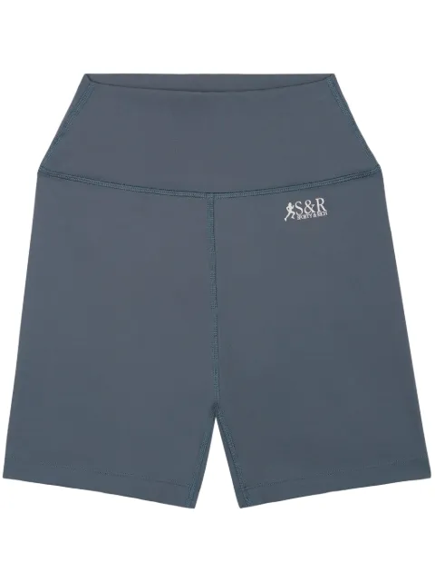 Sporty & Rich Action logo-print biker shorts