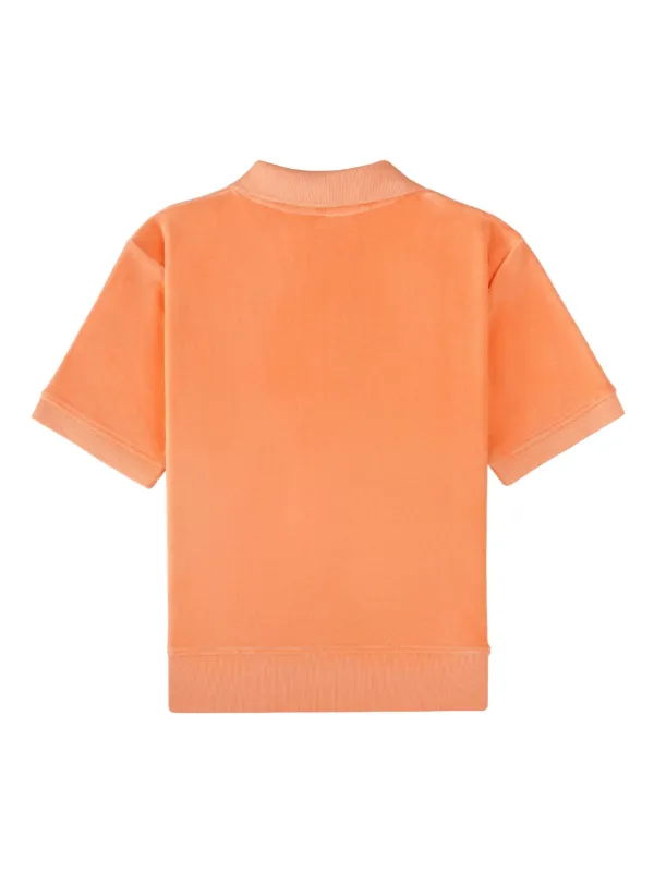 Sporty and Rich ロゴスウェット オレンジ 美品 Sporty & Rich - CREWNECK CROPPED CURSIVE LOGO ORANGE – LE