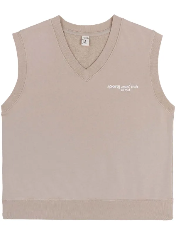 Sporty & Rich Tank トップ | ニュートラル | FARFETCH JP