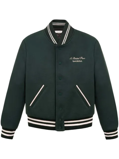 Sporty & Rich Faubourg wool varsity jacket