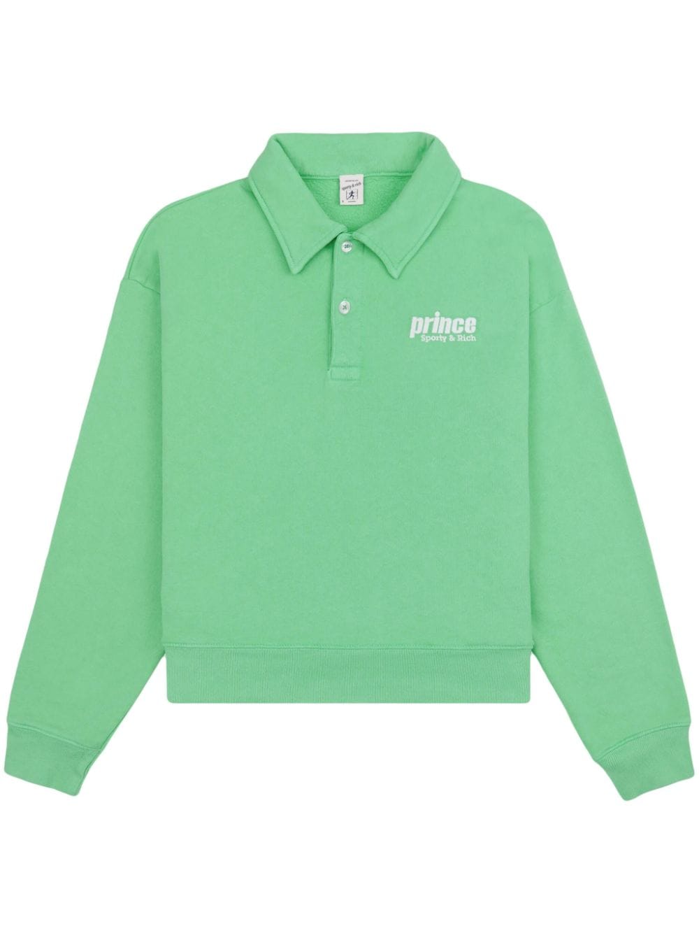 Sporty And Rich Prince Sporty Cotton Polo Shirt In Green