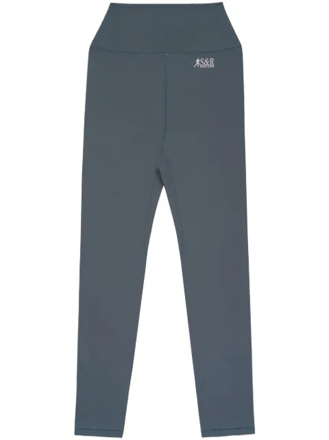 Sporty & Rich Action logo-print leggings
