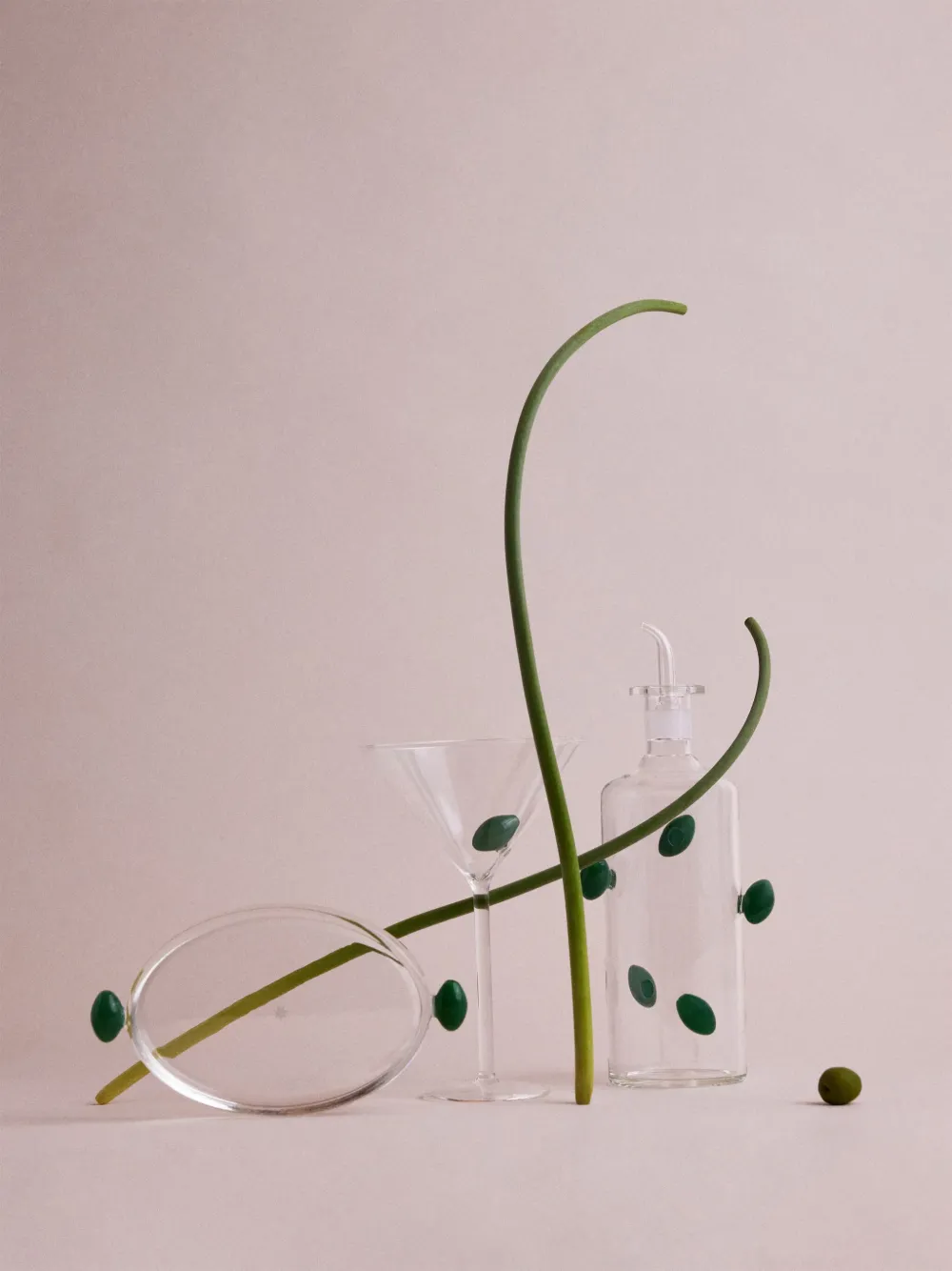 Maison Balzac Clear The Olive Glass Bottle In Neutrals