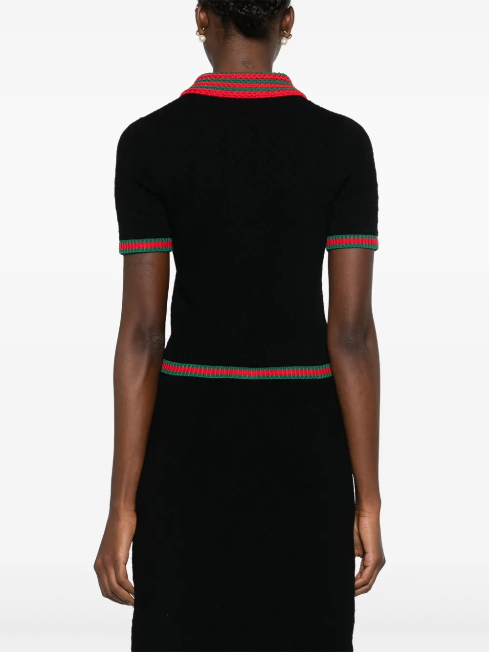 Gucci Gehaakt vest met afwerking Zwart