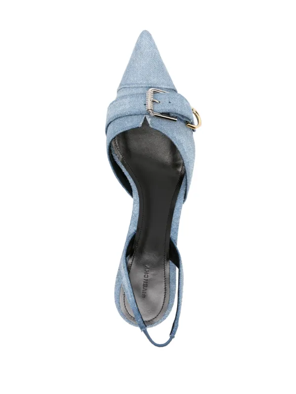 【関税&送料込】Givenchy Voyou Denim Slingbacks Givenchy Voyou Denim Slingback Pumps | Blue | FARFETCH