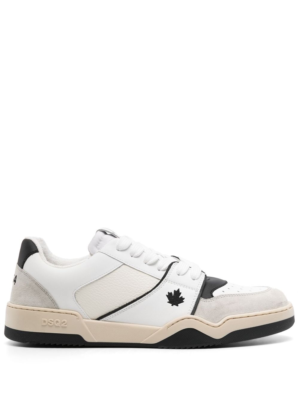 Dsquared2 Skate Lace-up Sneakers In 白色