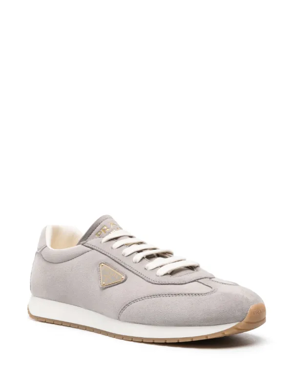 【PRADA】ランクスエードスニーカー Prada Rank スエードスニーカー | グレー | FARFETCH JP