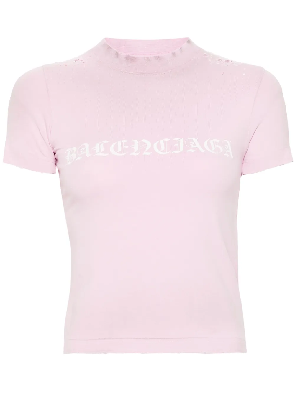Balenciaga Gothic Type T Shirt Pink FARFETCH AU