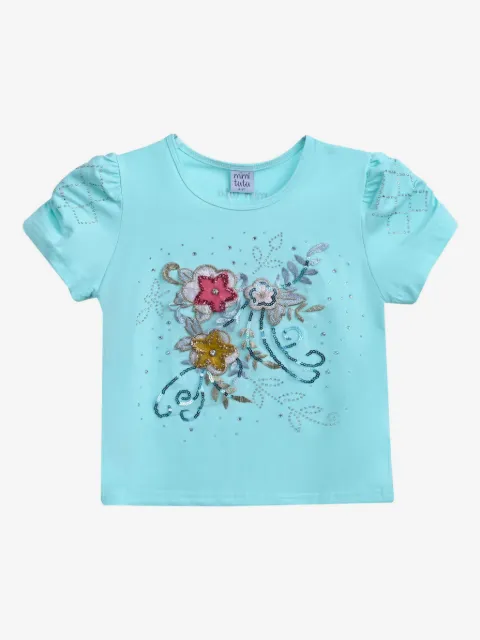 Mimi Tutu floral-appliqué T-shirt
