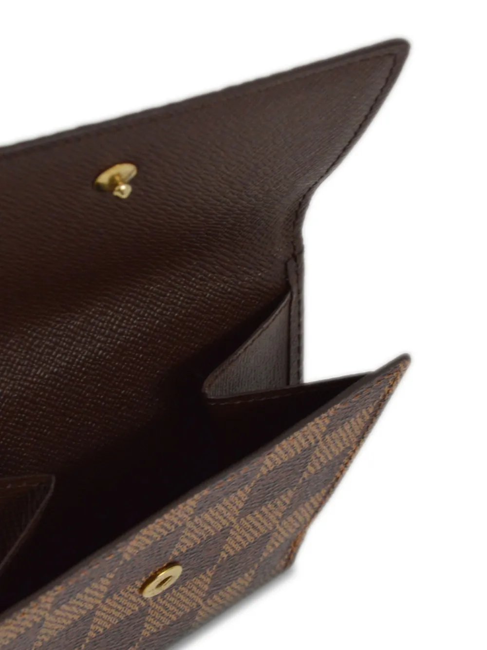 Pre-owned Louis Vuitton 2005 Elise Wallet In Brown