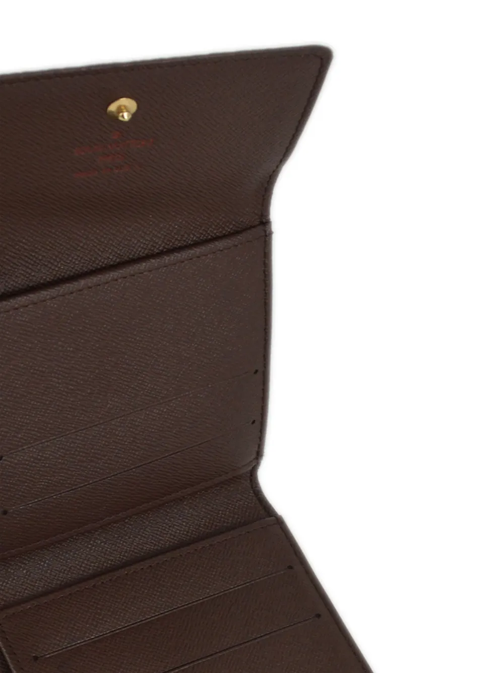 Pre-owned Louis Vuitton 2005 Elise Wallet In Brown