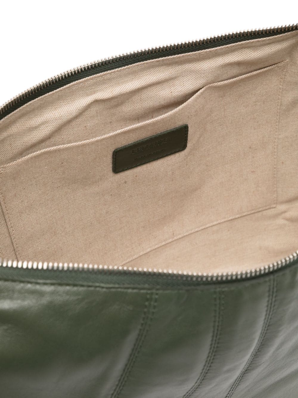 Shop Lemaire Large Croissant Nappa-leather Shoulder Bag In Green