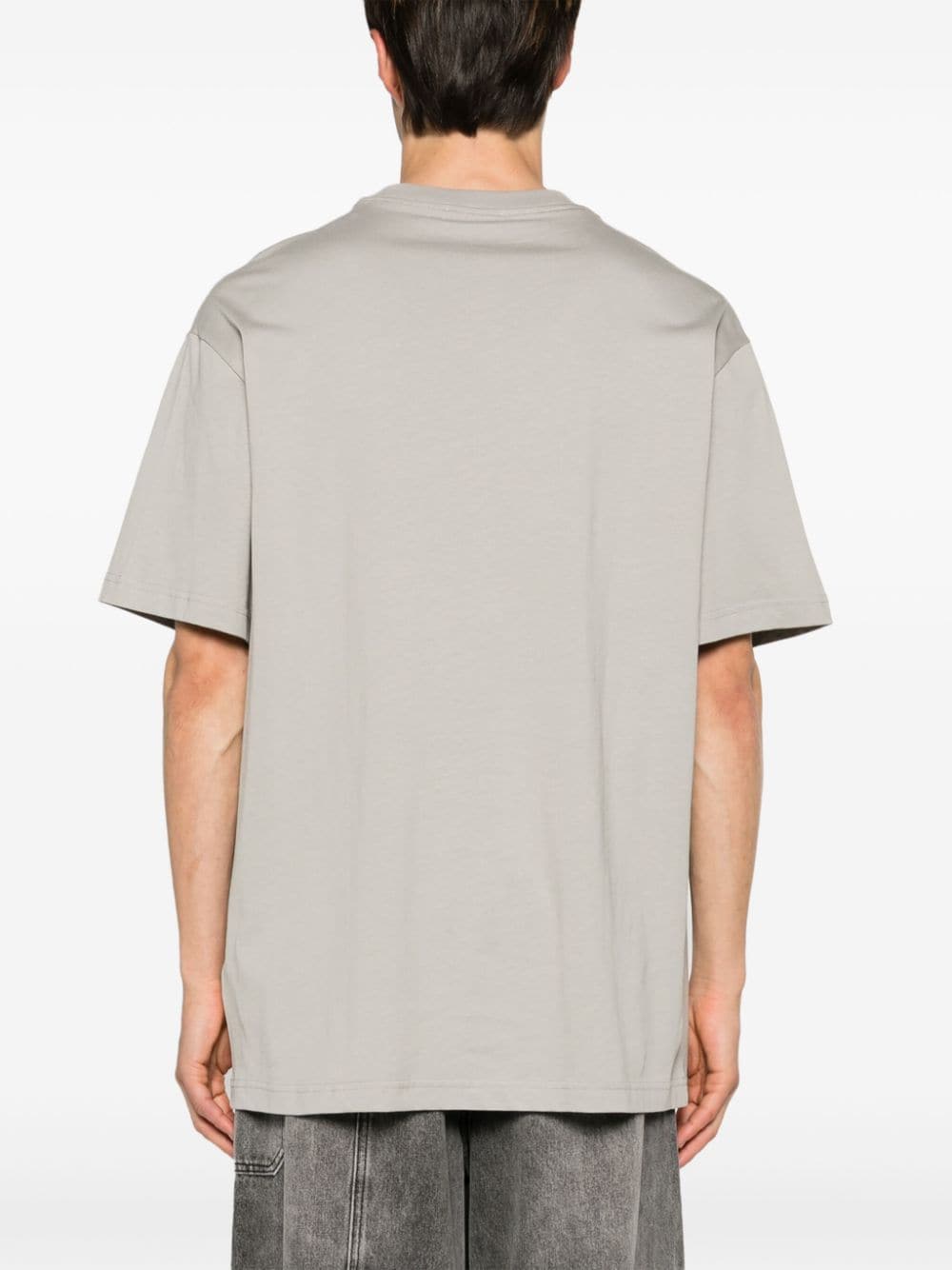 Shop 1989 Studio Logo-print Cotton T-shirt In Grey