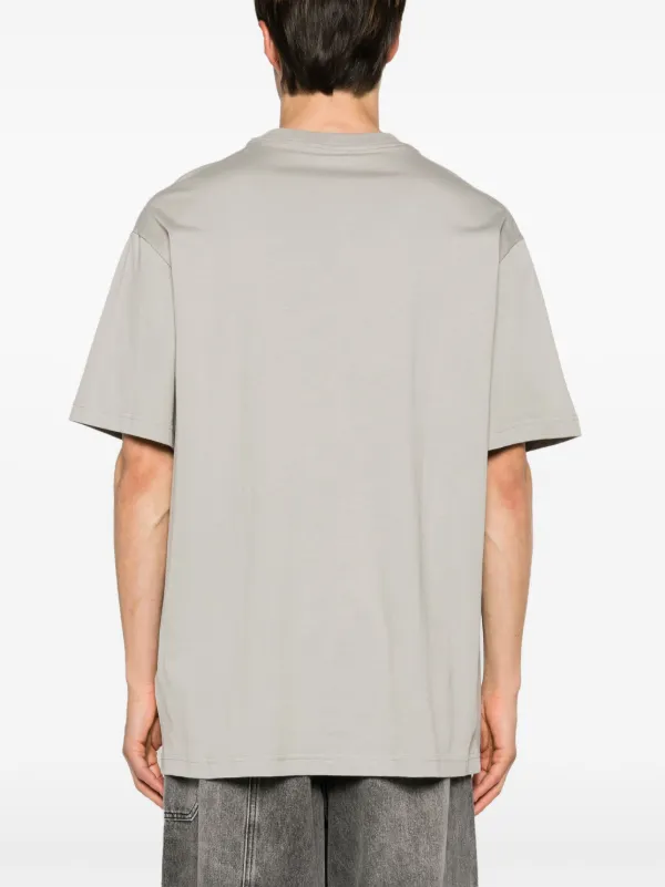 Tシャツ・カットソー 1989 STUDIO FW23 Logo shirt (D0726 GREYCHECK) 1989 STUDIO logo-print Cotton T-shirt | Grey | FARFETCH