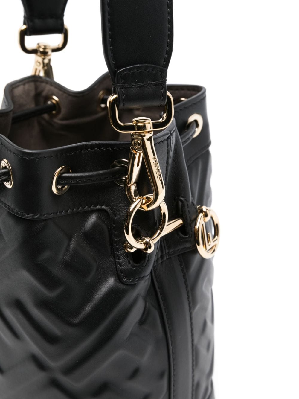 Shop Fendi Small Mon Tresor Bucket Bag In Black