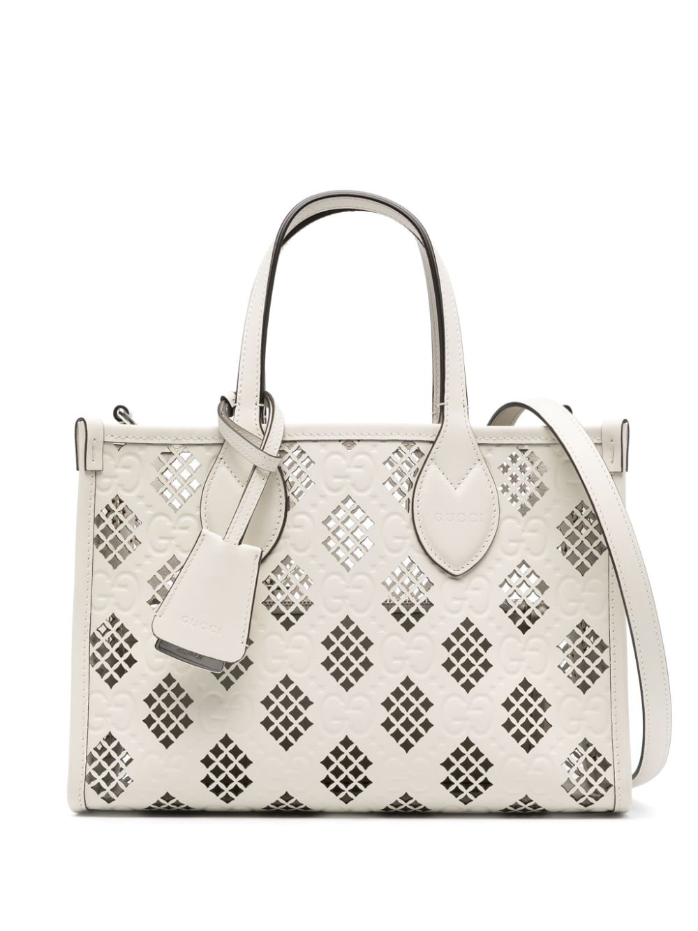 Gucci Ophidia Tote Bag In White