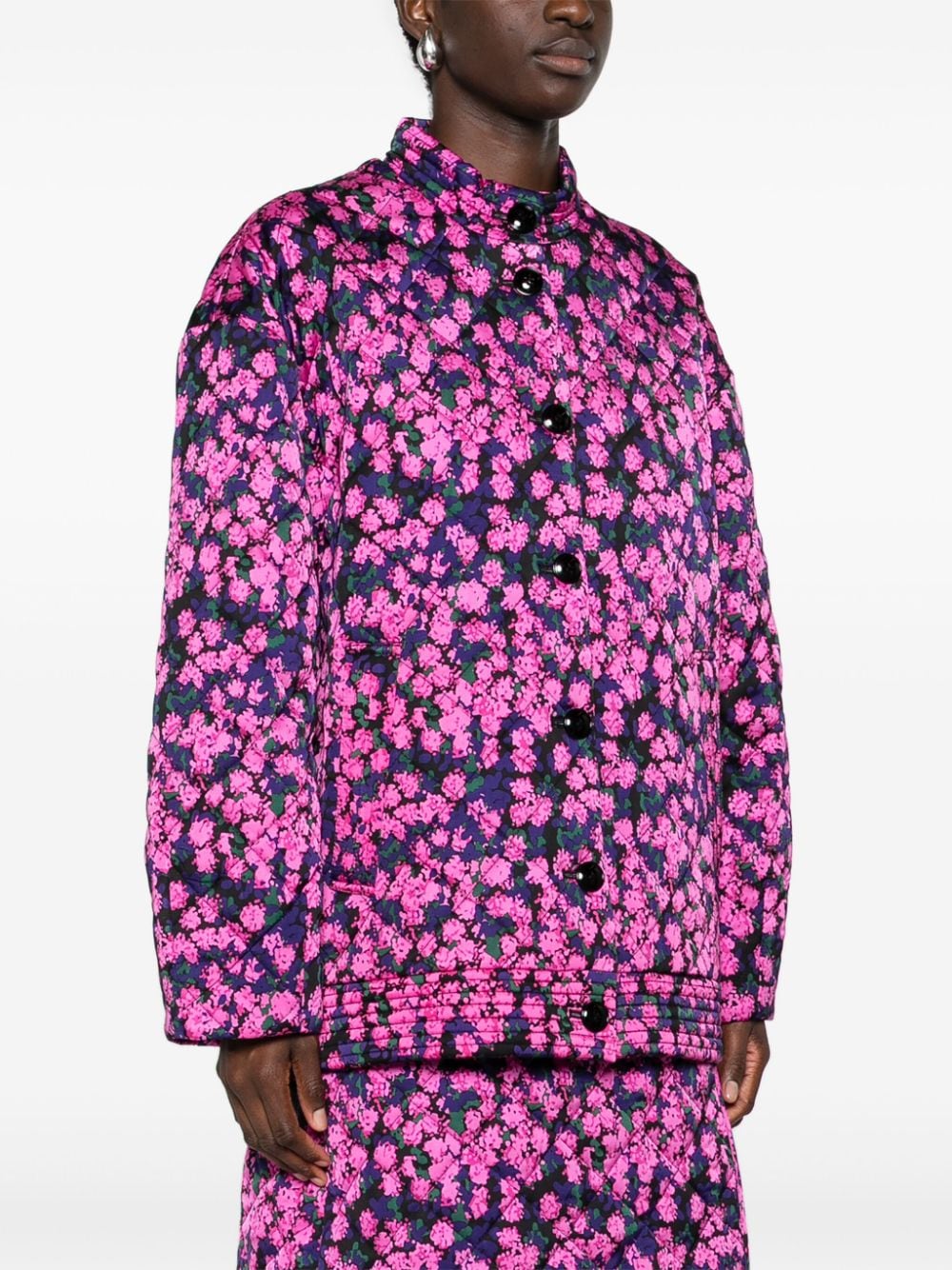 Shop Baum Und Pferdgarten Barni Floral-print Jacket In Pink
