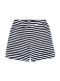 Fay Kids striped terry-cloth shorts - Blue