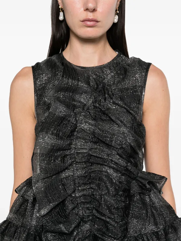 Cecilie Bahnsen Giselle Ruffled Minidress - Farfetch