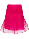 Cecilie Bahnsen Vida organza midi skirt - Pink