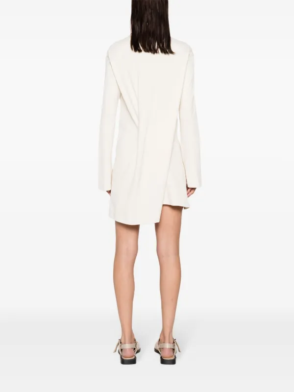 Courrèges twist-detail Polo Dress | White | FARFETCH
