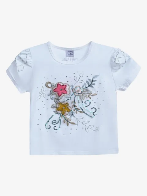 Mimi Tutu floral-appliqué T-shirt