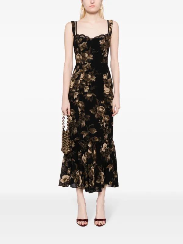 Reformation Irisa floral-print Dress | Black | FARFETCH Reformation Irisa floral-print Dress | Black | FARFETCH