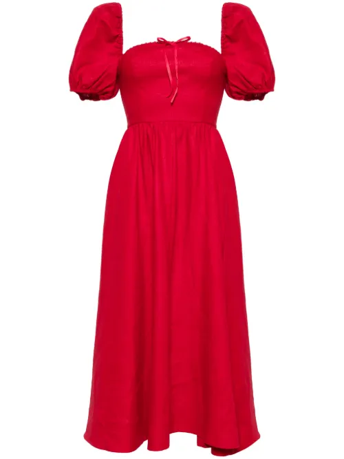 Robe Marella en lin - Reformation - Modalova