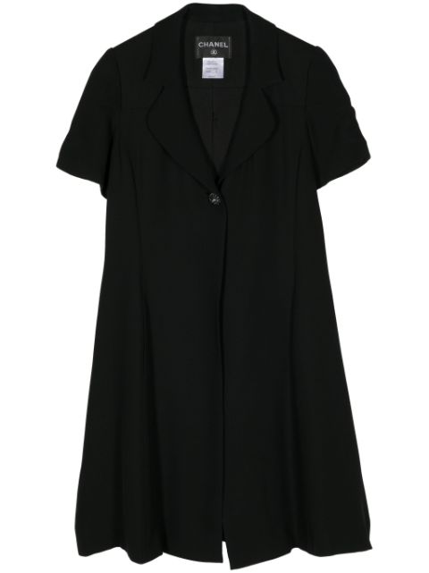 CHANEL 2000s short-sleeved A-line coat Women