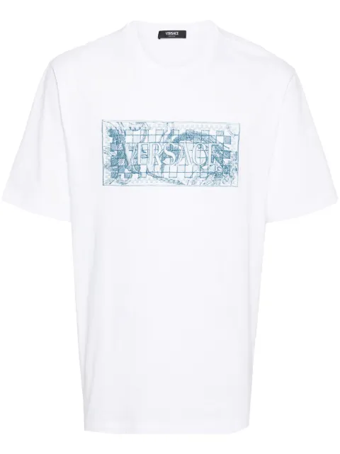 Versace playera con logo bordado