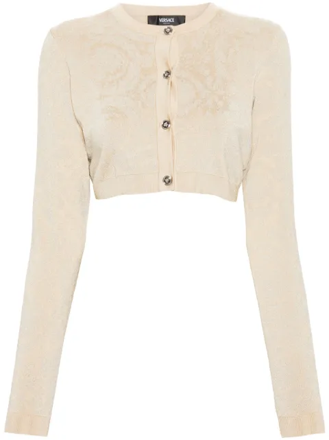 Versace cárdigan corto Barocco