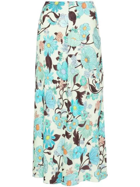 Stella McCartney falda con estampado floral
